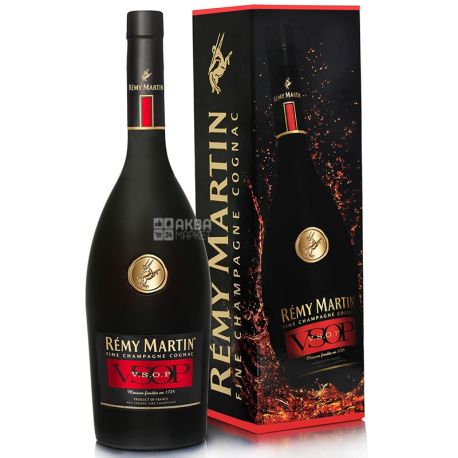 Remy Martin Cognac, VSOP, 1.0 L, Glass Bottle