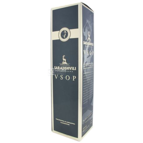 Sarajishvili Cognac, VSOR, 0.7 l, Gift wrap