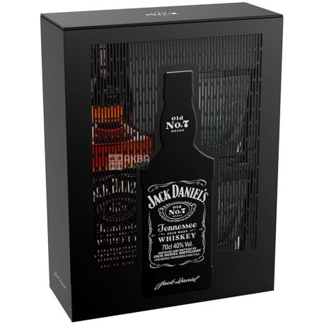 Jack Daniel's, Віскі з двома склянками, 0,7 л, металева коробка