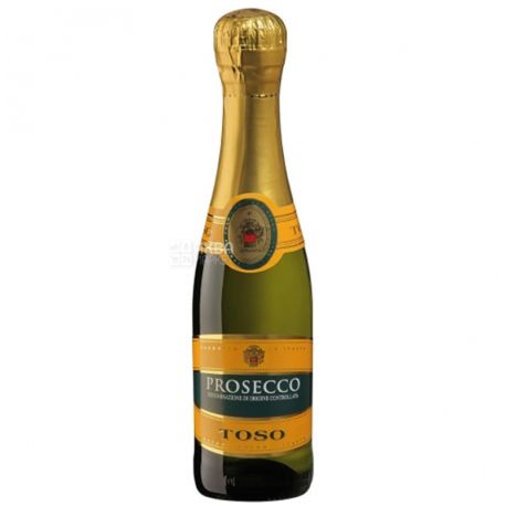 Toso Prosecco вино белое игристое сухое, 0,2 л