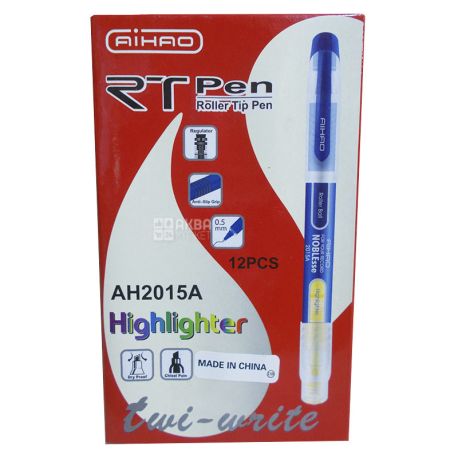 Aihao, Capillary Knob with Highlighter, 12 pcs