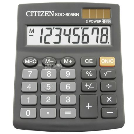 Citizen Calculator, Desktop, 8 digit, SDC-805BN