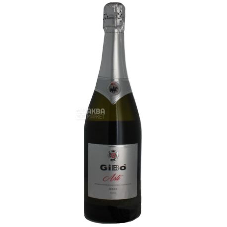 Gi.Bo Вино ігристе, Біле солодке, 0,75 л
