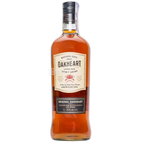 Bacardi Oakheart Original, Rum, 1 Year Old, 1 L