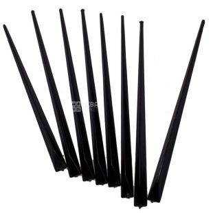 Шпажка LITpaсk, Чорна, Призма, 1000 штук, Поліетиленовий пакет