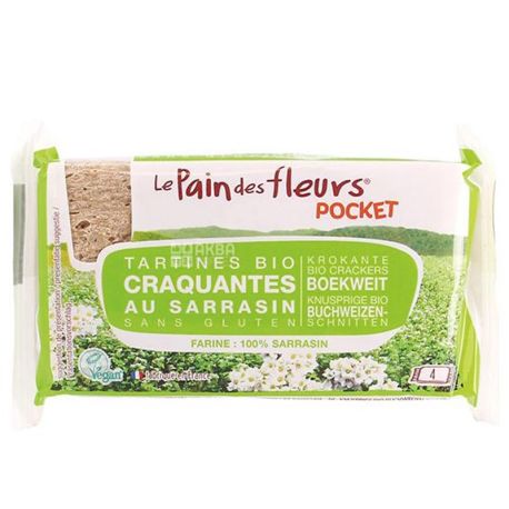 Le Pain dеs Fleurs, Хлебцы из гречки, 18,5 г, м/у