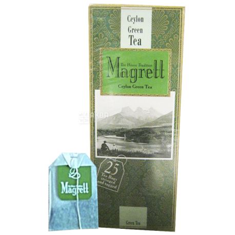 Magrett, 25 шт., чай, зелений, Green Тea