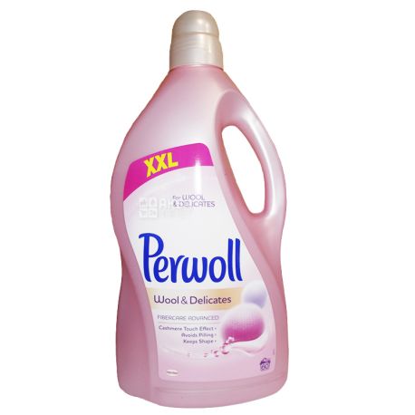 Perwoll Silk and Wool Delicate Laundry Detergent, 3.6 L, Plastic Bottle