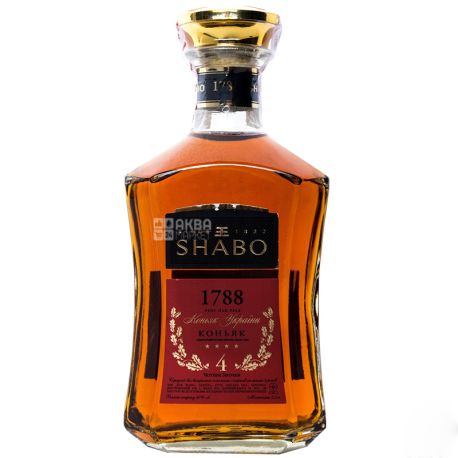Shabo 1788, Коньяк, 4*, 40%, 0,5 л