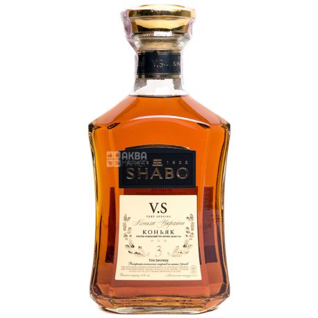 Shabo V.S, Коньяк, 3*, 40%, 0,5 л