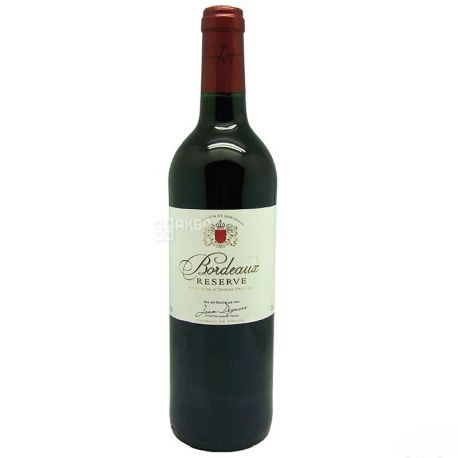  Jean Degaves Bordeaux Reserve, Вино червоне сухе, 0,75 л