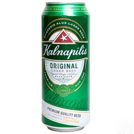 Kalnapilis Original Пиво світле, 0.5л, жерстяна банка