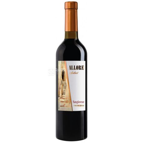 Allore, Select Sangiovese, Вино червоне сухе, 0,75 л
