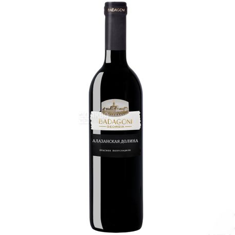 Badagoni Alazani Valley Wine, semi-sweet red, 0.75 l