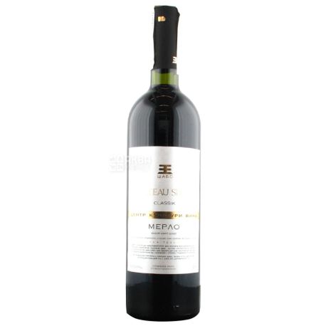 Shabo Classic Merlot dry red wine, 0.75l