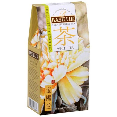 Basilur White Tea, 100 г, Чай Базилур, Белый чай, Китайская коллекция