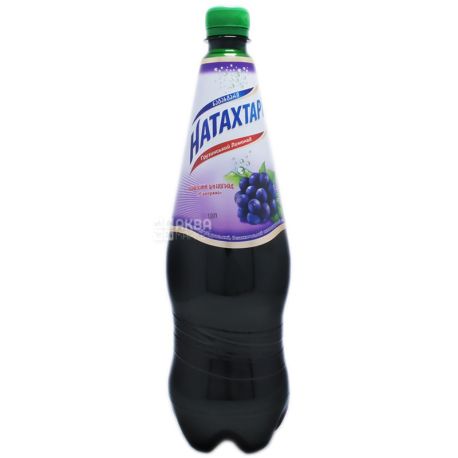 Натахтари, Саперави, 1 л, Упаковка 6 шт., Лимонад со вкусом красного винограда, ПЭТ