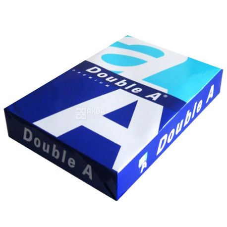 Double A, Упаковка 5 шт. х 500 аркушів, Папір офісний білий А4, Клас А+, 80 г/м2