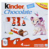 Kinder Chocolate, 4 шт. х 12,5 г,  Шоколад з молочною начинкою, Кіндер