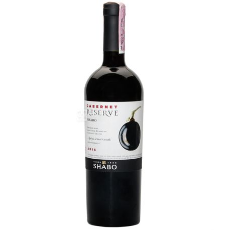 Shabo Reserve Cabernet wine is dry, 0.75l