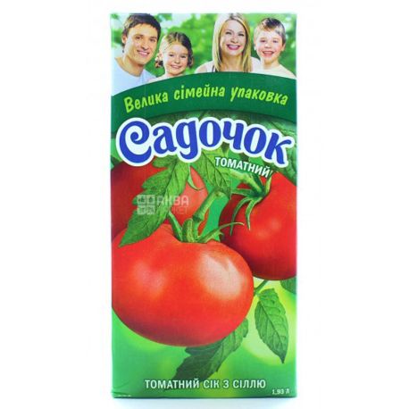Садочок, Томатний, 1,93 л, Сік з сіллю