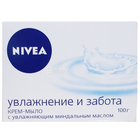 Nivea, 100 г, крем-мыло, Нежное увлажнение, м/у