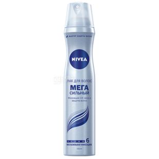 Nivea, 250 мл, лак для волос, Мегасильный