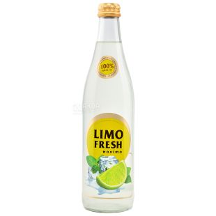 Limofresh, 0,5 л, Напиток газированный Лимонад Мохито, стекло