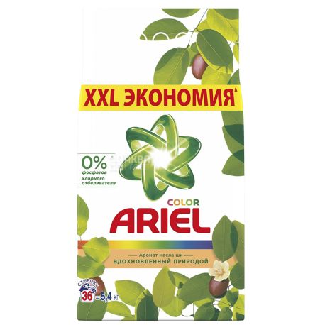 Ariel Color, 5,4 кг, Пральний порошок, Масло Ши, Автомат