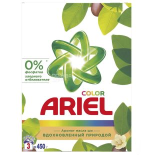 Ariel Color, 450 г, Стиральный порошок, Масло Ши, Автомат