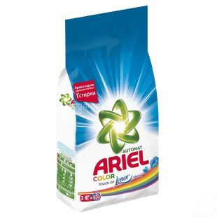 Ariel Color Touch of Lenor Fresh, Стиральный порошок, Автомат, Ленор эффект, 3 кг