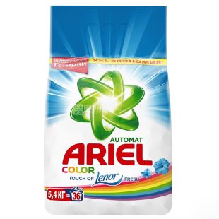 Ariel Color Touch of Lenor Fresh, Стиральный порошок, Автомат, Ленор эффект, 5,4 кг