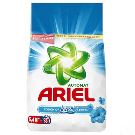 Ariel Touch of Lenor Fresh, 5,4 кг, Пральний порошок, Ленор ефект, Автомат