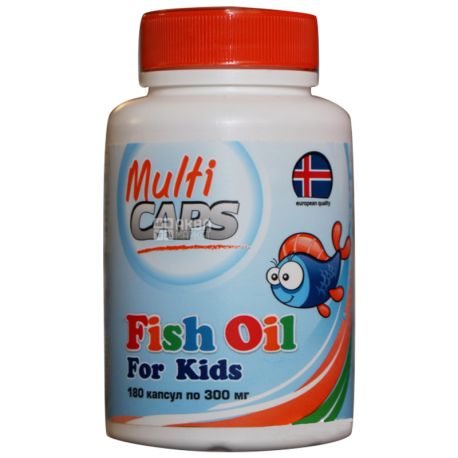 Multicaps Cod liver oil, 180 capsules