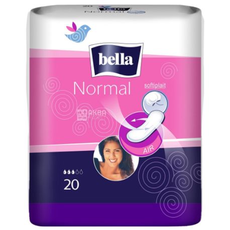 Bella Normal, 20 шт., Гігієнічні прокладки, 3 краплі