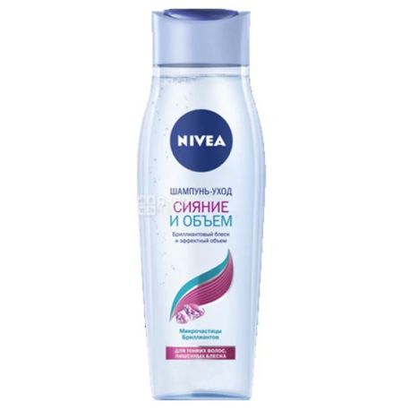 Nivea, 400 ml, shampoo, Gloss and volume