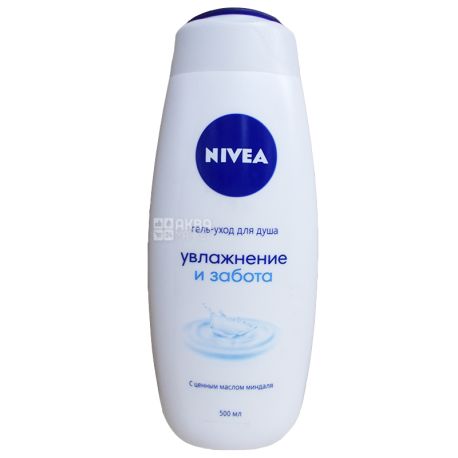 Nivea, 500 мл, Крем-гель для душа, Нежное увлажнение