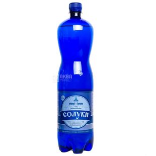 Солуки, 1,5 л, Упаковка 6 шт., Вода мінеральна сильногазована, ПЕТ