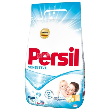 Persil Sensitive, 3 кг, Пральний порошок для дитячих речей, Автомат