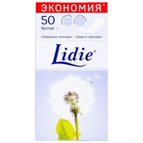 Lidie, Normal, 50 шт., Прокладки щоденні