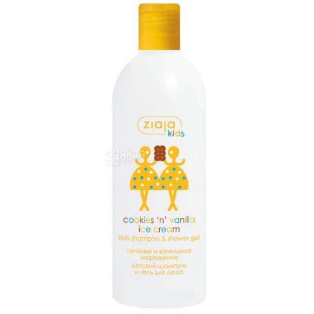 Ziaja, 400 ml, shampoo and shower gel, for children, Cookies and vanilla ice cream