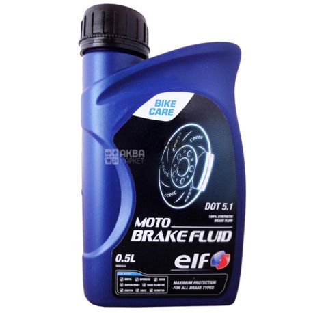 Elf Moto Brake Fluid DOT 5.1, Гальмівна рідина, 0.5 л, каністра