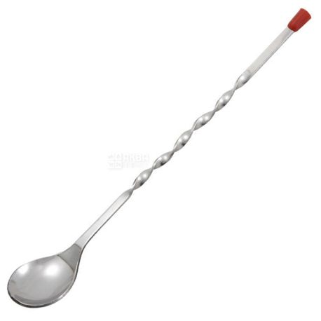 Bar spoon for cocktails, 28 cm, stainless steel