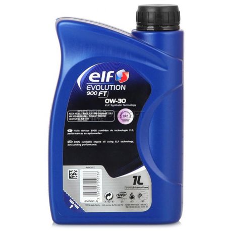 ELF EVOLUTION 900 FT 0W-30 Engine oil, 1l, canister