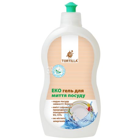 Tortilla, Eco Dishwashing Gel, 500 ml