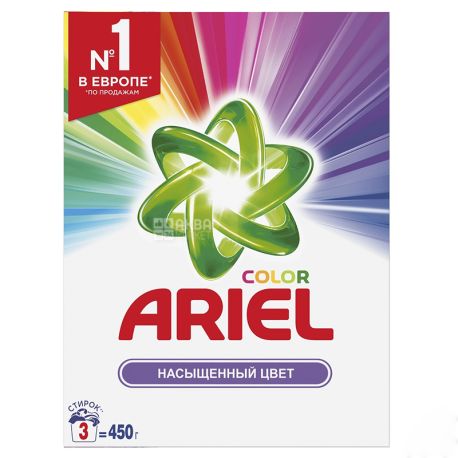 Ariel Color, 0,45 кг, Стиральный порошок, Насыщенный цвет, Автомат