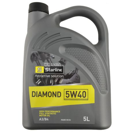 Starline Diamond 5W-40, Моторное масло, канистра, 5 л