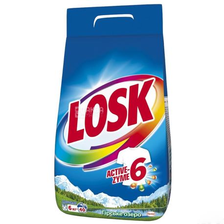 Losk, 6 кг, Пральний порошок, Гірське озеро, Автомат