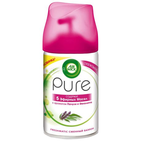 Air Wick Pure, Пачули і Евкаліпт, 250 мл, змінний балон