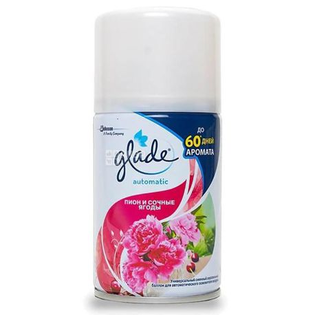 Glade Automatic, Півонія і соковиті ягоди, 269 мл, змінний балон